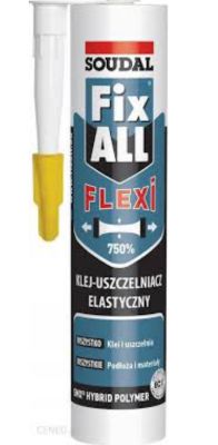 Tube of Soudal Fix All Flexi adhesive-sealant with application nozzle