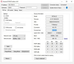 Huawei B315s-22 Router Settings: Optimize LTE Internet Range on T-Mobile at Turku Radiant Street