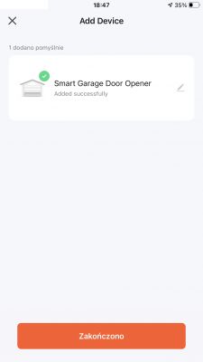 WiFi sterownik bramy garażu, Smart Garage Opener Tuya - Home Assistant