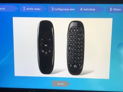 Pilot do Smart TV Android Box z klawiaturą