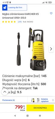 Karcher K5 czy może jakaś inna myjka w tej cenie?