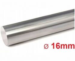 Okrągły wałek metalowy o średnicy 16 mm.