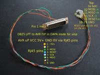 Programowanie AVR poprzez ISP (DAPA z uisp) z optoizolacją LPT Programowanie AVR poprzez ISP (DAPA z uisp) z optoizolacją LPT
