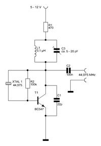 Jak zbudować generator 28.375 MHz z kwarcem overtonowym?