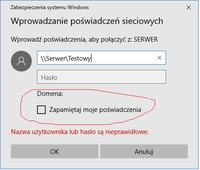 Windows - Logowanie do udziału vs zablokowanie zapamiętywania hasła Windows - Logowanie do udziału vs zablokowanie zapamiętywania hasła