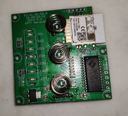 Currysmarter Gen6 PCB Close-up of the Currysmarter Gen6 PCB with visible electronic components.