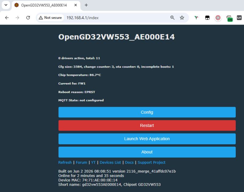 LCSC GigaDevice GD32VW553 Datasheet - WiFi 6+BLE 5.2, 4 MB, 160Mhz MCU - OpenGD32 Firmware