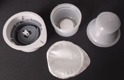 Plastic components of a medical device, including an applicator.