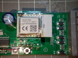 CB3L Module on Circuit Board Circuit board with CB3L module and capacitor.