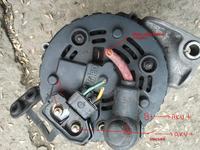 Podłączenie przewodów alternatora Valeo w Renault Laguna I - funkcje L i +