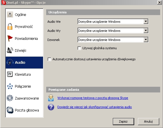 Mikrofon nie działa w Windows XP na płycie Asrock K7VT4APro - Skype