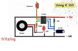Detektor napięcia Projekt płytki PCB Detektor napięcia Projekt płytki PCB