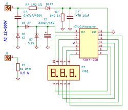 Test i wnętrze modułu voltomierza AC20-500V AD101-22VM Test i wnętrze modułu voltomierza AC20-500V AD101-22VM