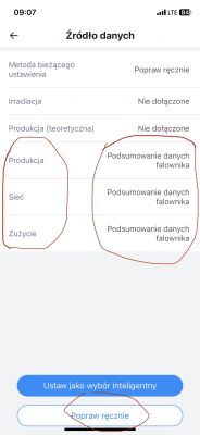 Sofar 50 KTLX-G3 i Chint DTSU666, nie komunikują się
