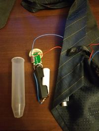VU-TIE czyli krawat z wskaźnikiem poziomu głośności [arduino + WS2812B]