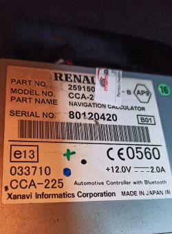 Odczytywanie pre code z radia Carminat DVD w Renault Laguna III za pomocą Can Clipa lub Renolinka