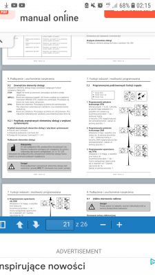 Instrukcja obsługi Marantec z opisem funkcji bramy automatycznej.
