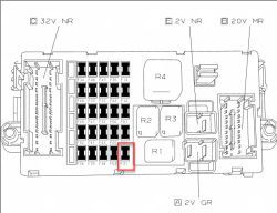 Citroen Jumper 2009 kamera cofania nie włącza ekranu, bezpiecznik S31 OK
