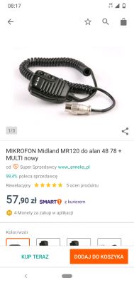 Alan 48 - Wymiana mikroprzełączników w mikrofonie, identyfikacja i zakup odpowiednich części
