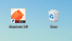Ikony Maxiecu 3.0 i Kosz na pulpicie Windows 10