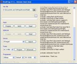 Photoclock AVT 3081: Programowanie Atmega 8L, fusebity i kalkulator
