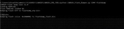LN882H Flashing Process Screenshot of the LN882H flash dumping process using the LN882H_CMD_TOOL.