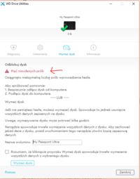WD My Passport Ultra 1 TB - Brak dostępu do danych ( clicking noise, poj. 0B) WD My Passport Ultra 1 TB - Brak dostępu do danych ( clicking noise, poj. 0B)