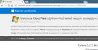 Chrome - Strony CloudFlare zamiast Onetu, jak to naprawić?