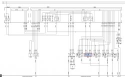 Schemat elektryczny z połączeniami i komponentami systemu
