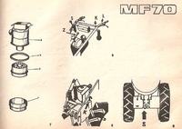 Mikrociągnik MF-70 budowa