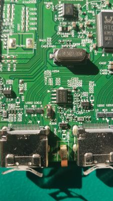 Zastępczy układ dla przepalonego T4 F w monitorze Acer VG220Q po przepięciu - HDMI