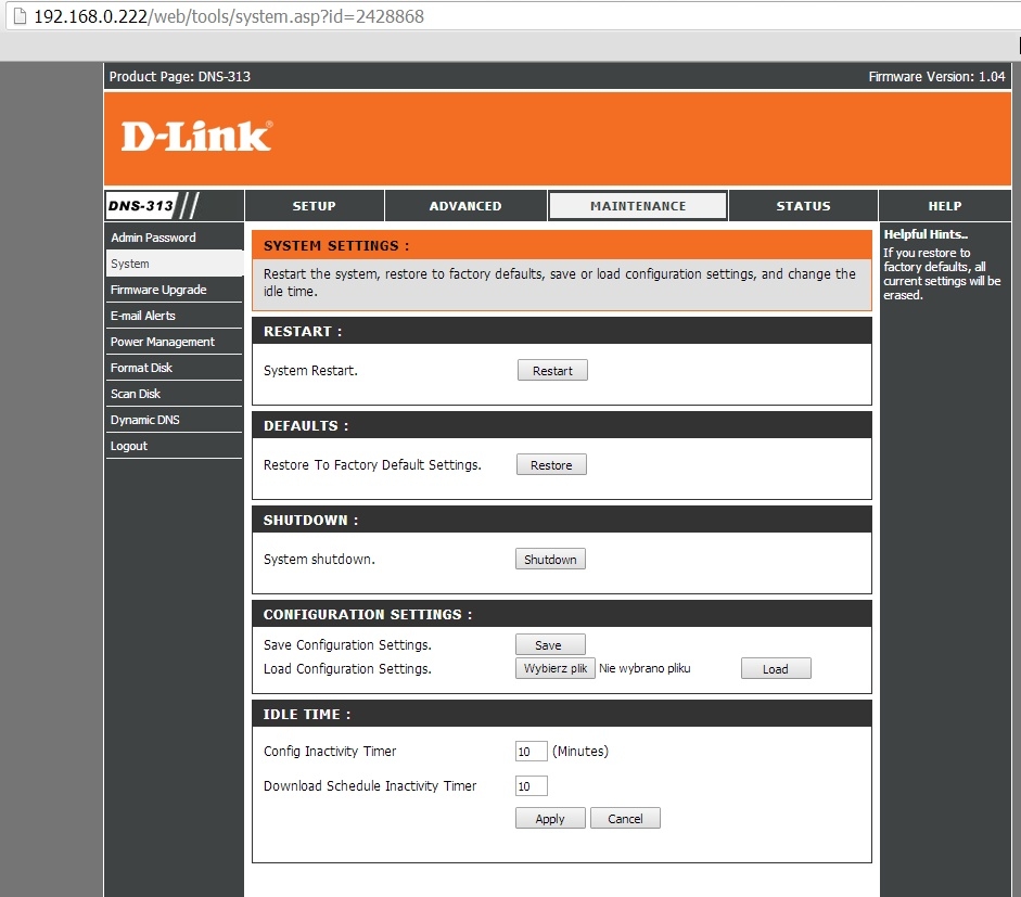 D link dns 313 программа установки