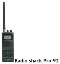 Radio Shack PRO 92B VHF UHF Scanner Reciever Manual