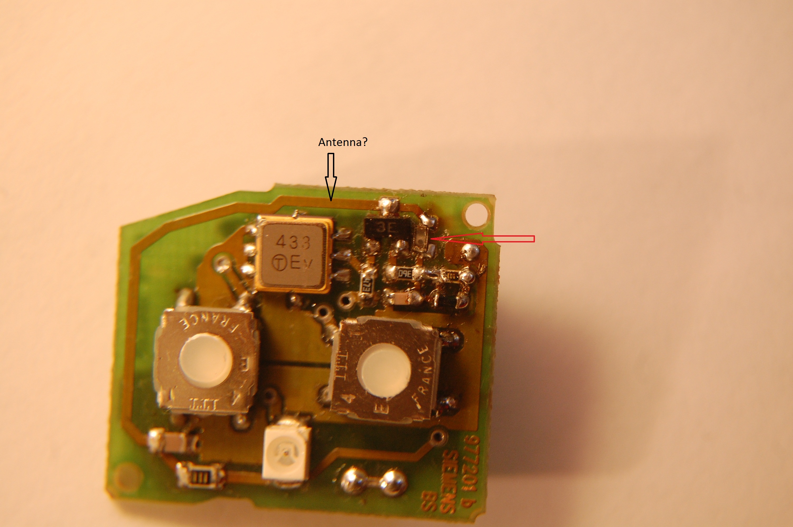 siemens bs 977201 b - Remote control in the key of the seat cordoba 97r
