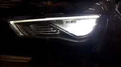 Audi A3 8V - Brak reakcji lamp FullLED na włączenie świateł drogowych. Zdjęcia.