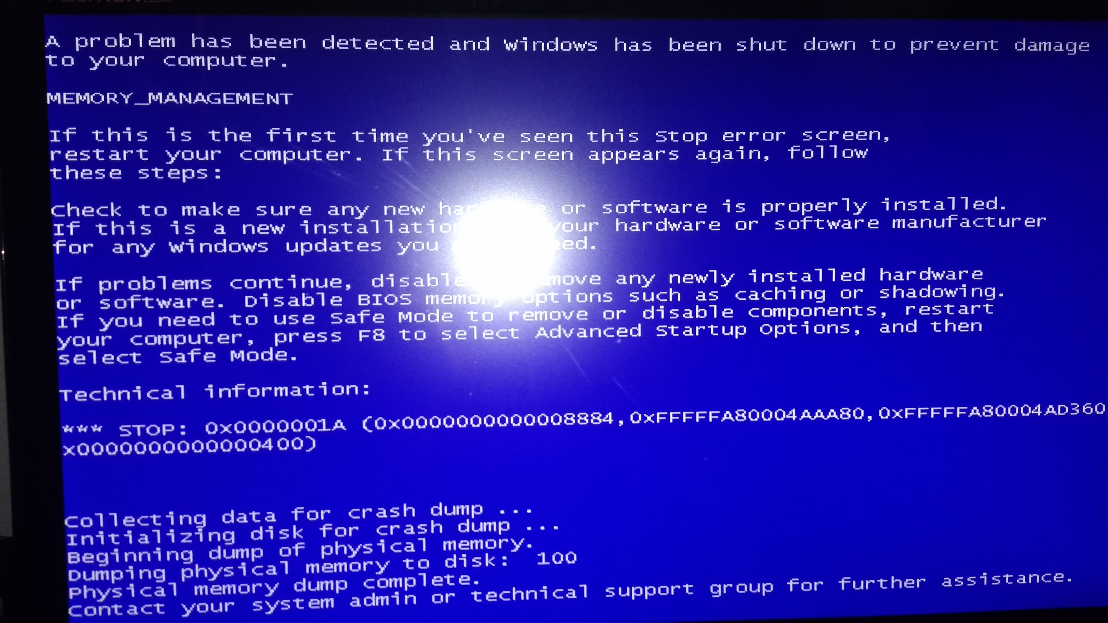 Jak naprawić BlueScreen stop 0x0000001a? - elektroda.pl