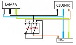 Kanlux CE-81PX: Connecting Halogen Lamp with Motion Sensor and Two-Stage Switch