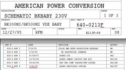 Szukam schematów do UPS APC BKBABY 300I oraz Back 300 (BK 300I)