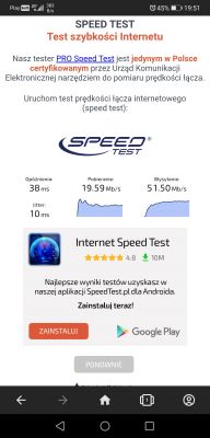 Wybór stabilnego internetu domowego w Radom - testy NetMonster, BTS, T-Mobile, router B535