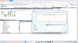 Zrzut ekranu z programu diagnostycznego VIDA dla Volvo S60, pokazujący wykres i wartości parametrów związanych z ABS.
