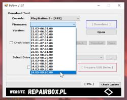 PsFirm - Pobieranie oprogramowania dla PS3, PS4, PS5 do instalacji systemu