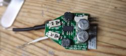 Circuit board with electronic components.
