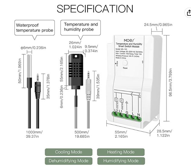 Moes MS-103 thermostat with DS18B20 - Tuya application test and firmware change Moes MS-103 thermostat with DS18B20 - Tuya application test and firmware change