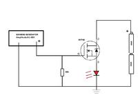 Dlaczego MOSFET jest "otwarty" mimo braku napiecia na G? Dlaczego MOSFET jest "otwarty" mimo braku napiecia na G?