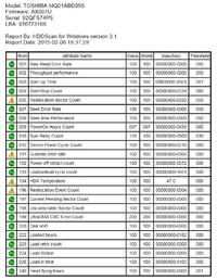 Toshiba MK3263GSX - Dysk nie uruchamia się, tłucze głowicami