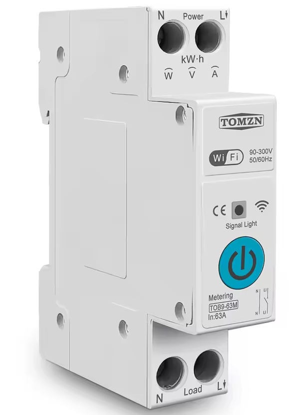 1P+N WIFI Smart Metering Monitoring Circuit Breaker/MCB + Power Metering