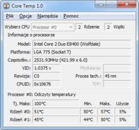Czy ta temperatura procesora jest w normie? Wymieniłem pastę termoprzewodzącą.