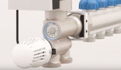Control / setting of underfloor heating and radiators (mixed).