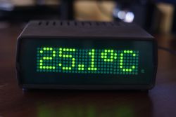 Matrycowy zegar LED z termometrem i WiFi Matrycowy zegar LED z termometrem i WiFi