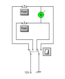 Szukam schematu dla przelącznika zatrzaskowego ON OFF ON do projektu szafy
